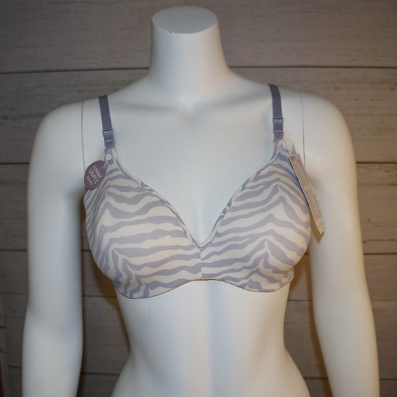 barely there Other - NWT! Purple and White Zebra Stripe Underwire Bra